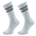 Makia Súprava 2 párov vysokých ponožiek unisex Stripe U83015 Biela