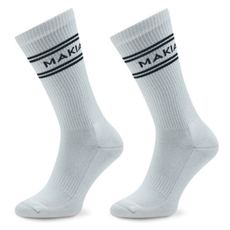 Makia Súprava 2 párov vysokých ponožiek unisex Stripe U83015 Biela
