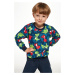 Chlapčenské pyžamo Cornette Dino 2 - bavlna Tmavomodrá