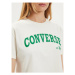 Converse Tričko W Retro Chuck Cropped Tee 10027151-A03 Écru Regular Fit