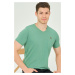 T8568 DEWBERRY V-NECK MEN'S T-SHIRT-PLAIN LIGHT GREEN