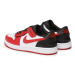 Air Jordan 1 Low FlyEase M DM1206-163 Red and White with Black - Nike červená-bílá