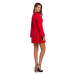 K021 Mini dámske šaty červené - Makover červená