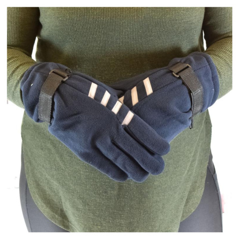 Modré dámske módne rukavice