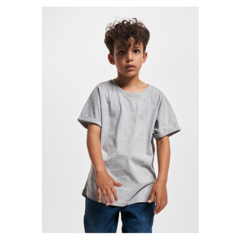 Long Shaped Turnup Tee Boys' T-Shirt - Grey Urban Classics