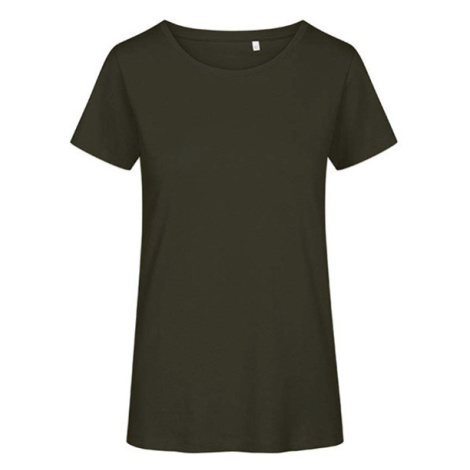 Promodoro Dámske tričko z organickej bavlny E3095 Khaki