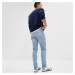 Kalhoty GAP Denim Pants Slim Taper Light Wash