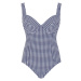 Swimwear Gingham Balcony Swimsuit navy gingham SW1720 90GG