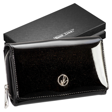 Kožená peněženka RFID model 16644528 Black 15,5 cm x 4,3 cm - Semiline