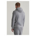 MIKINA GANT SMALL GRAPHIC SWEAT HOODIE GREY MELANGE