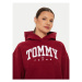 Tommy Jeans Mikina Varsity DW0DW19291 Červená Relaxed Fit