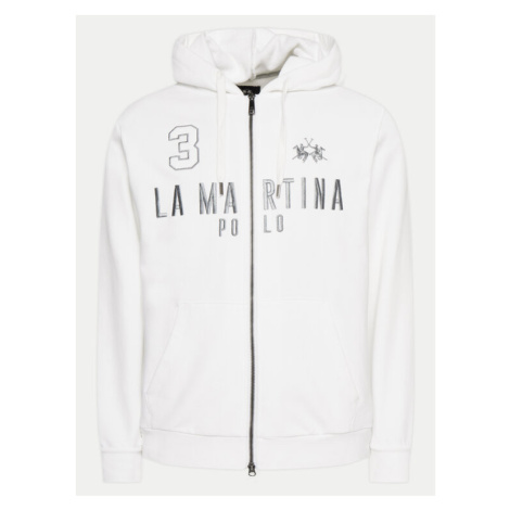 La Martina Mikina YMF305 FP568 Biela Regular Fit