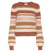 Only  Alvi L/S Knit - Sierra/Brown Suga  Svetre Viacfarebná