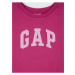 Ružové dievčenské mikinové šaty s logom GAP
