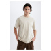 DEFACTO Boxy Fit Crew Neck Short Sleeve Basic T-Shirt