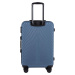 Modrá 4dielna sada škrupinových kufrov SWAN SN120-4, Set of 4 suitcases (L, M, S, XS) Wings ABS+