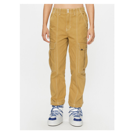 Vans Bavlnené nohavice Sidewalk Pant VN000GWNBYA1 Béžová Loose Fit