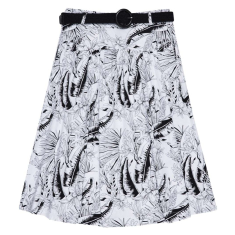 Patterned cotton skirt