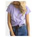 Purple round T-shirt