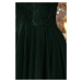 Dámske čierno-zelené mini šaty VIOLETTA 210-3