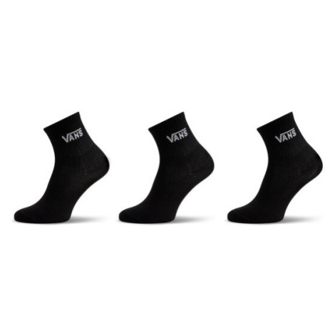 Vans Súprava 3 párov vysokých dámskych ponožiek Classic Half Crew Sock VN00073EBLK1 Čierna