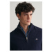 SVETER GANT STRUCTURED COTTON HALF ZIP EVENING BLUE