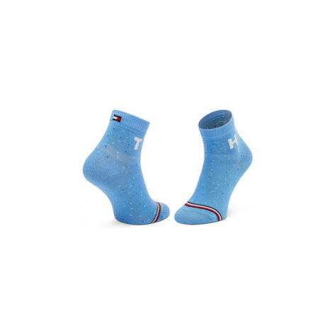 Tommy Hilfiger Súprava 2 párov vysokých detských ponožiek 701210506 Modrá