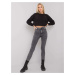 ŠEDÉ DÁMSKE SKINNY DŽÍNSY NM-SP-L71.15-GRAY