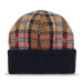 Tommy Hilfiger Čiapka Tommy Check Beanie AW0AW15315 Tmavomodrá