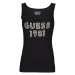 Guess  LOGO TANK TOP  Tielka a tričká bez rukávov Čierna