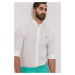 Košeľa Polo Ralph Lauren pánska,biela farba,slim,s golierom button-down,710829443002