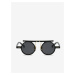 Čierne unisex slnečné okuliare VeyRey Steampunk Punnyostion