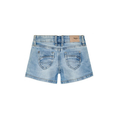 Pepe Jeans Džínsové šortky Foxtail PG800177 Modrá Regular Fit