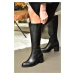 Fox Shoes R404800509 Women's Black Low Heeled Boots