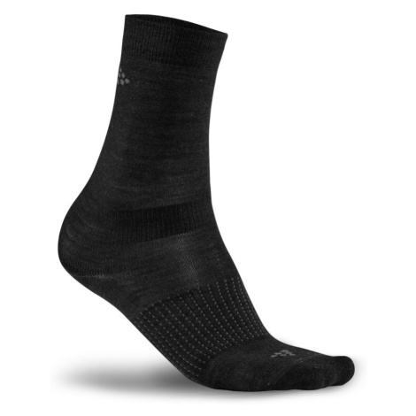 Craft Ponožky 2-Pack Wool Liner černá