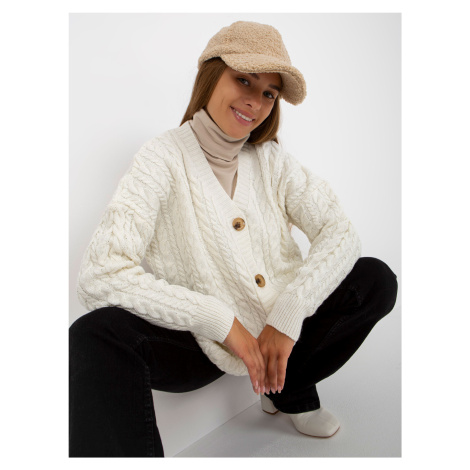 Sweater-LC-SW-8008.80P-ecru Rue Paris