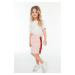 Trendyol Pink Tasseled Girl Knitted Skirt