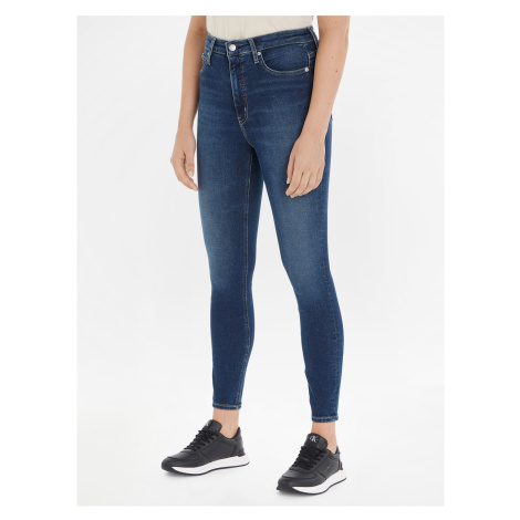 Tmavomodré dámske skinny fit džínsy Calvin Klein Jeans