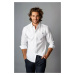 Trendyol White Regular Fit Embroidered Detail Easy Iron Smart Shirt