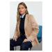 Trendyol Mink Faux Suede Regular Midi Jacket Coat