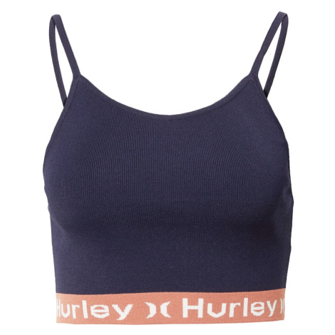Hurley Športový top  tmavomodrá / oranžová / biela