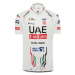 PISSEI Cyklistický dres s krátkym rukávom - UAE TEAM EMIRATES 2024 KIDS - biela/čierna/červená