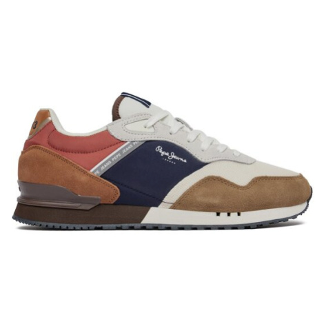 Pepe Jeans Sneakersy London Class M PMS40011 Hnedá
