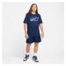 Nike NSW TEE SWOOSH BLOCK Pánske tričko, tmavo modrá, veľkosť
