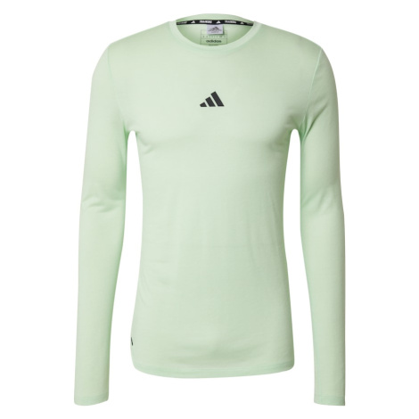 ADIDAS PERFORMANCE Funkčné tričko 'Workout'  pastelovo zelená / čierna