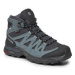 Salomon Trekingová obuv X Ward Leather Mid GORE-TEX L47182000 Modrá