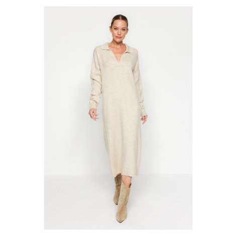 Trendyol Tas More Sustainable Midi Knit Soft Texture Dress