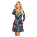 Dress with ruffle and Numoco print