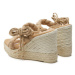 Manebi Espadrilky Hamptons Two Braided Bands Wedge Espadrilles M 1.1 WE Béžová