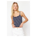 Trendyol Navy Striped Basic Knitwear Blouse